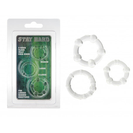 GET HARD CLEAR COCK RINGS