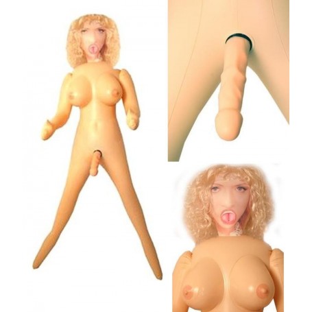 Realistic Inflatable Doll for Women and Men, Transgender Sexual Doll