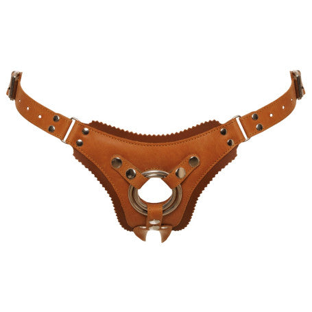 STRAP ON LEATHER STRAP-ON HARNESS BELT