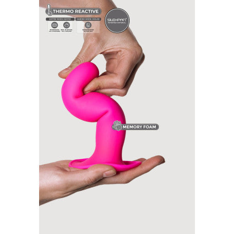 HITSENS 4 FUCHSIA SUCTION CUP DILDO