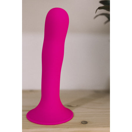 HITSENS 4 FUCHSIA SUCTION CUP DILDO