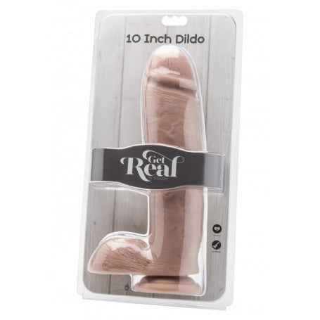 REALISTIC POLO DILDO 7 INCH WITH BALLS GET REAL FLESH 