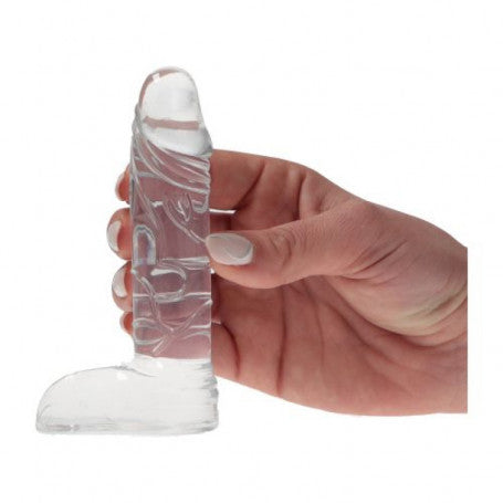 REALISTIC DILDO WITH CLEAR SENSATION SMALL TESTICLES