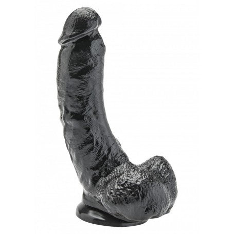 REALISTIC BLACK DILDO WITH SUCTION CUP BLACK SOFT SEX TOYS BIG 23 CM GET REAL