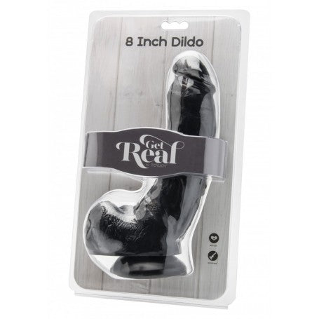 REALISTIC BLACK DILDO WITH SUCTION CUP BLACK SOFT SEX TOYS BIG 23 CM GET REAL