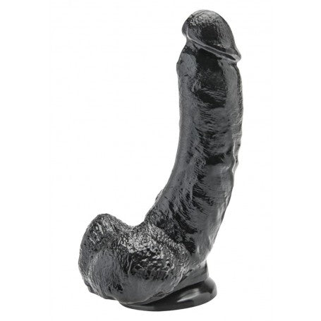REALISTIC BLACK DILDO WITH SUCTION CUP BLACK SOFT SEX TOYS BIG 23 CM GET REAL