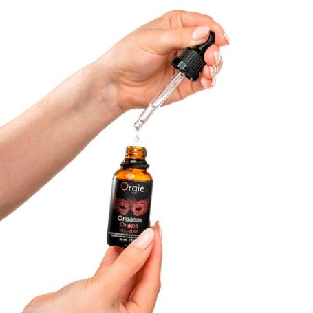 Edible clitoral stimulating lubricant orgasm drops kissable drops