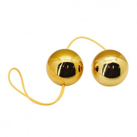 Pelvic Floor Massager, Vaginal Stimulator, Vibrating Gold Kegel Balls, Anal Vaginal Balls