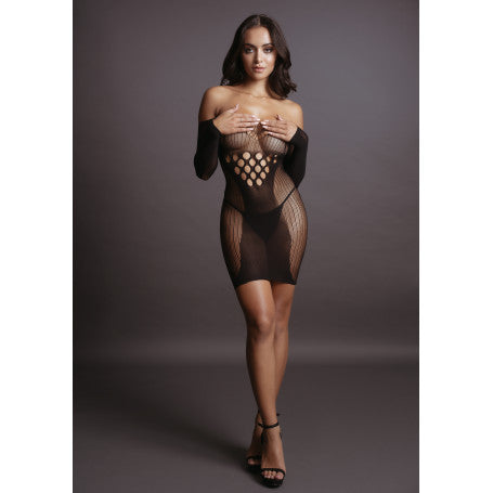 LONG SLEEVED MINI DRESS