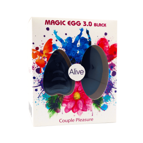 MAGIC EGG MAX BLACK VIBRATING VAGINAL EGG