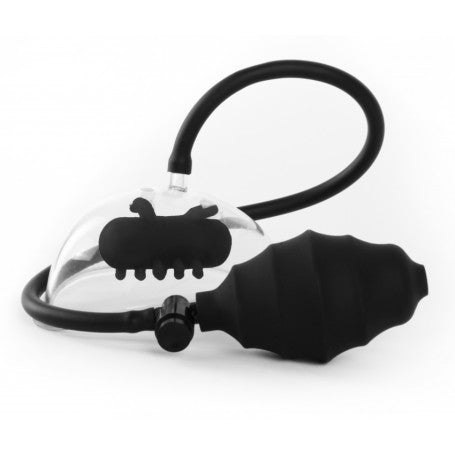 VIBRATING PUSSY PUMP - BLACK 
