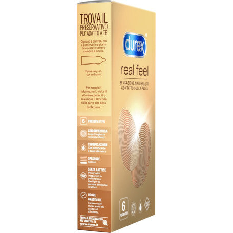 Durex Real Feel Condoms 6 Pack 