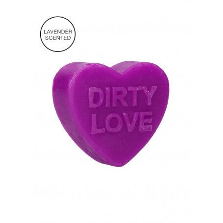 HEART SOAP - DIRTY LOVE - LAVENDER SCENTED