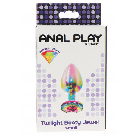 METAL ANAL PLUG WITH STONE TWILIGHT BOOTY JEWEL SMALL